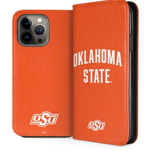 Oklahoma State University OSU Cowboys Basketball iPhone 14 Pro Max Folio Case
