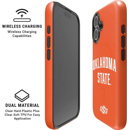 Oklahoma State University OSU Cowboys Basketball iPhone 16 Magsafe Impact Case