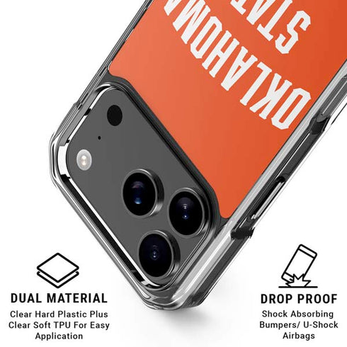 Oklahoma State University OSU Cowboys Basketball iPhone 18 Pro Clear Case