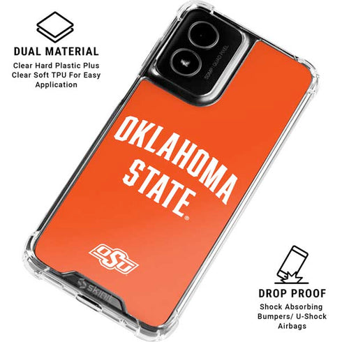 Oklahoma State University OSU Cowboys Basketball Moto G Power 5G (2024) Clear Case