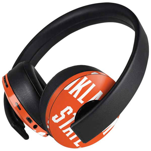 Oklahoma State University OSU Cowboys Basketball PlayStation 4 Gold Wireless Headset Skin