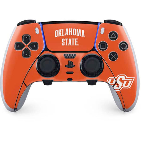 Oklahoma State University OSU Cowboys Basketball PS5 DualSense Edge Pro Controller Skin