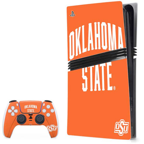 Oklahoma State University OSU Cowboys Basketball PS5 Pro Bundle Skin
