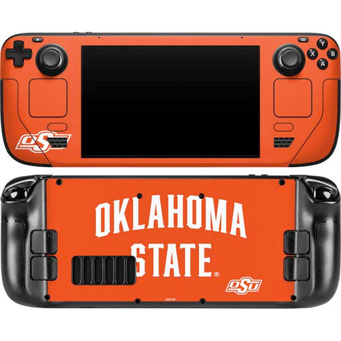 Oklahoma State University OSU Cowboys Basketball Steam Deck Handheld Gaming Computer OLED Skin