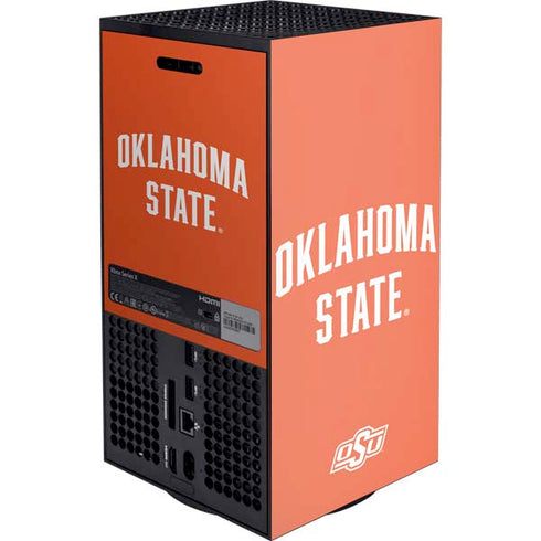 Oklahoma State University OSU Cowboys Basketball XBox Series X Digital Edition Console Skin
