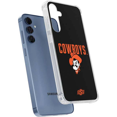 Oklahoma State University OSU Ride Em Cowboy Galaxy A55 5G Clear Case