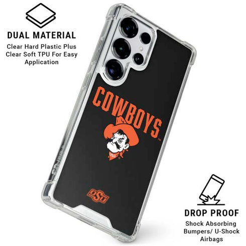 Oklahoma State University OSU Ride Em Cowboy Galaxy S25 Ultra Clear Case
