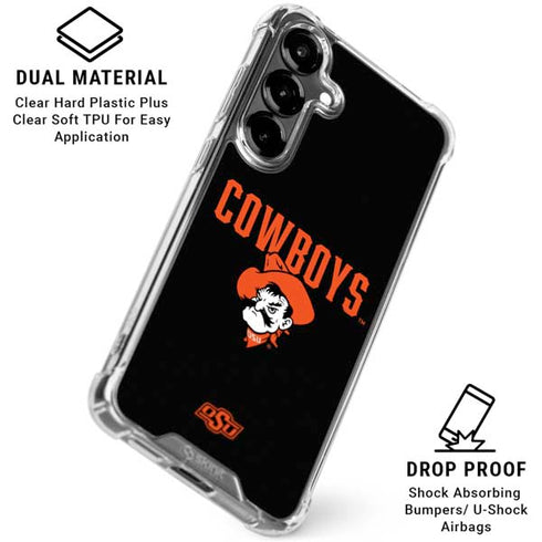 Oklahoma State University OSU Ride Em Cowboy Galaxy S26 Clear Case