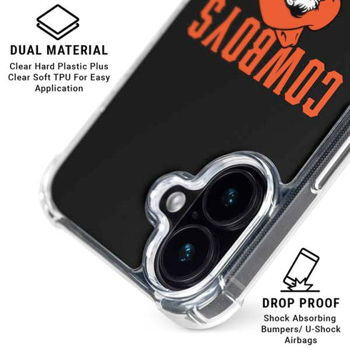 Oklahoma State University OSU Ride Em Cowboy iPhone 16 Clear Case
