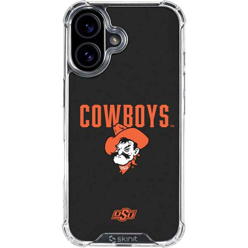 Oklahoma State University OSU Ride Em Cowboy iPhone 16 Plus Clear Case