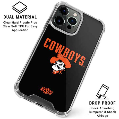 Oklahoma State University OSU Ride Em Cowboy iPhone 16 Pro Clear Case