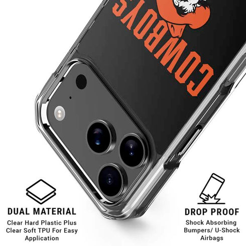 Oklahoma State University OSU Ride Em Cowboy iPhone 18 Pro Clear Case