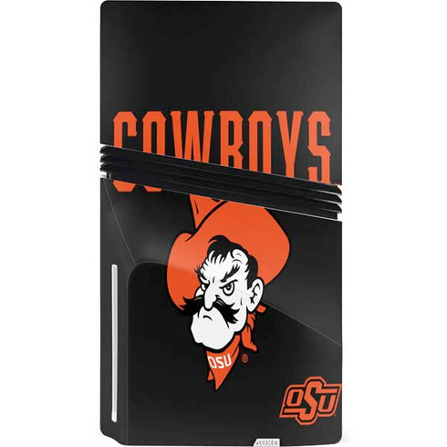Oklahoma State University OSU Ride Em Cowboy PS5 Pro Disk Console Skin