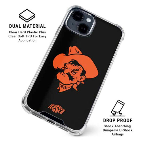 Oklahoma State University OSU Cowboys iPhone 15 Clear Case