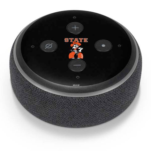 Oklahoma State University OSU Cowboys Orange Amazon Echo Dot Skin