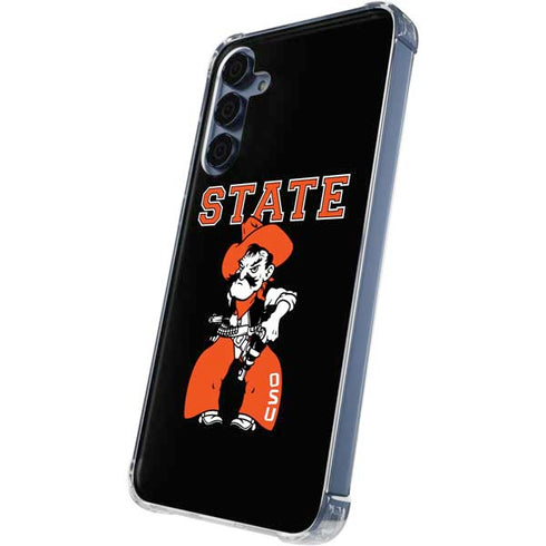 Oklahoma State University OSU Cowboys Orange Galaxy A55 5G Clear Case