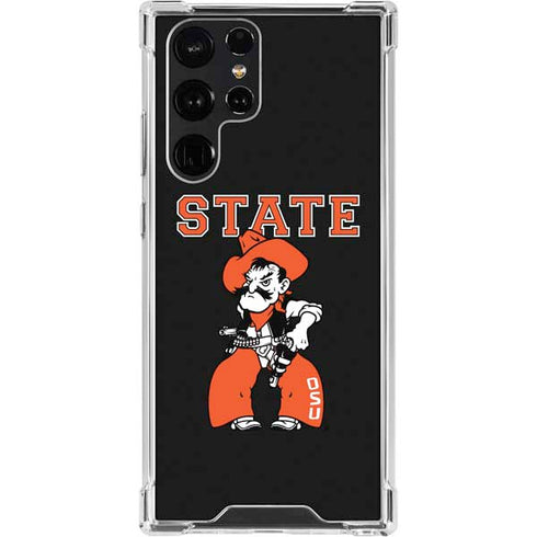 Oklahoma State University OSU Cowboys Orange Galaxy S23 Ultra Clear Case