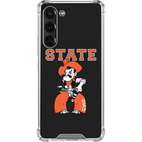 Oklahoma State University OSU Cowboys Orange Galaxy S24 FE Clear Case
