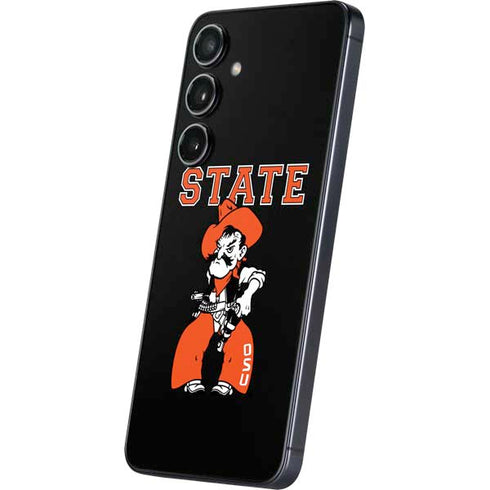 Oklahoma State University OSU Cowboys Orange Galaxy S25 Plus Skin