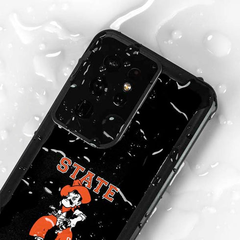 Oklahoma State University OSU Cowboys Orange Galaxy S24 Ultra Waterproof Case