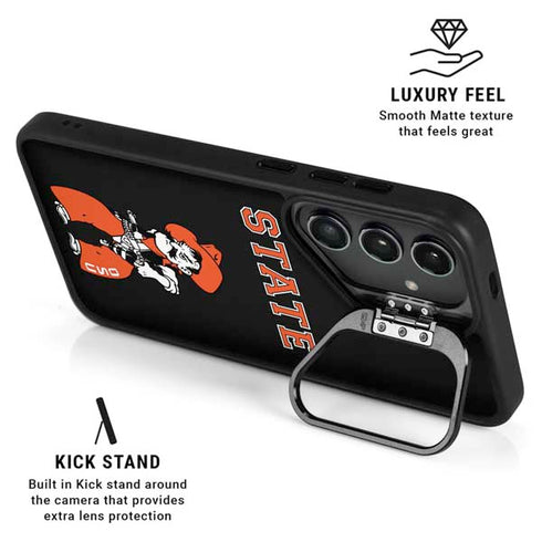 Oklahoma State University OSU Cowboys Orange Galaxy S25 FE Kickstand Case