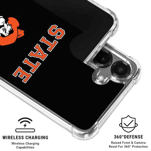 Oklahoma State University OSU Cowboys Orange Galaxy S26 Plus Clear Case