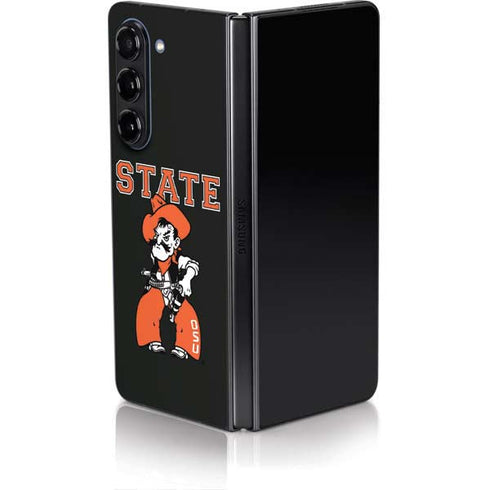 Oklahoma State University OSU Cowboys Orange Galaxy Z Fold5 5G Skin