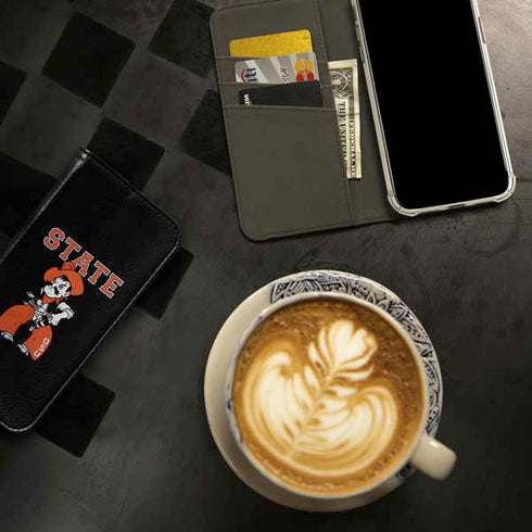 Oklahoma State University OSU Cowboys Orange iPhone 15 Plus Folio Case