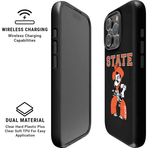 Oklahoma State University OSU Cowboys Orange iPhone 16 Pro Max Magsafe Impact Case