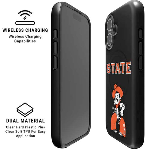 Oklahoma State University OSU Cowboys Orange iPhone 17 Magsafe Impact Case