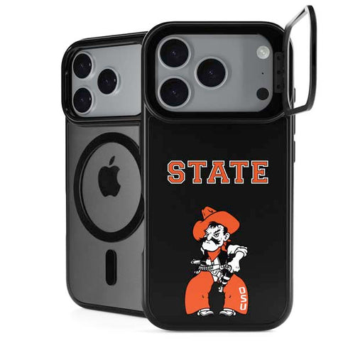 Oklahoma State University OSU Cowboys Orange iPhone 17 Pro Max Kickstand Case