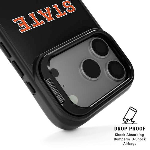 Oklahoma State University OSU Cowboys Orange iPhone 17 Pro Max Kickstand Case