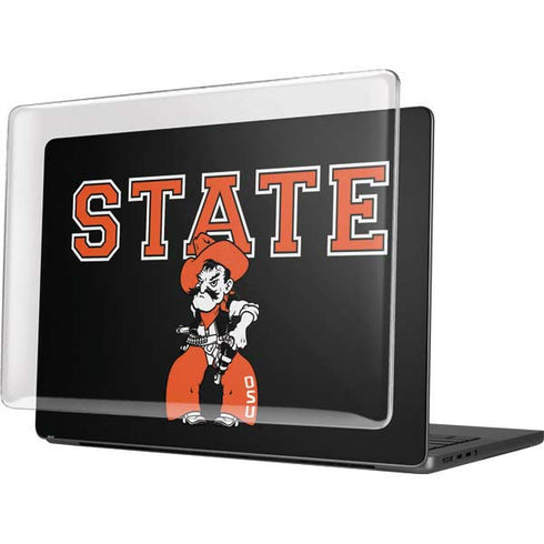 Oklahoma State University OSU Cowboys Orange MacBook Pro 14in (2021-24) Case plus Skin