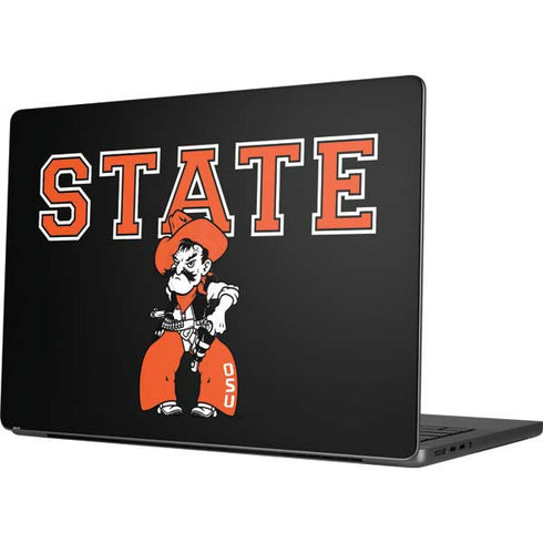 Oklahoma State University OSU Cowboys Orange Apple MacBook Pro 14-inch Skin