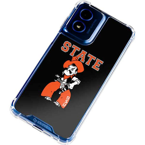 Oklahoma State University OSU Cowboys Orange Moto G 5G (2024) Clear Case