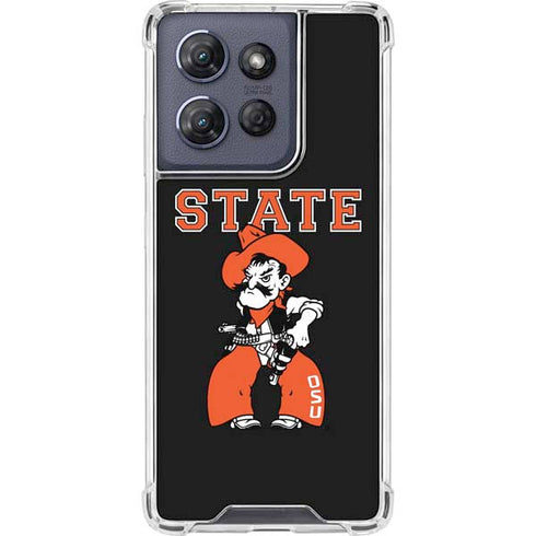 Oklahoma State University OSU Cowboys Orange Moto G Play 5G (2025) Clear Case