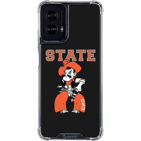 Oklahoma State University OSU Cowboys Orange Moto G Power 5G (2024) Clear Case