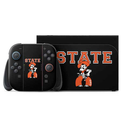 Oklahoma State University OSU Cowboys Orange Nintendo Switch 2 (2025) with Joy-Con Skin
