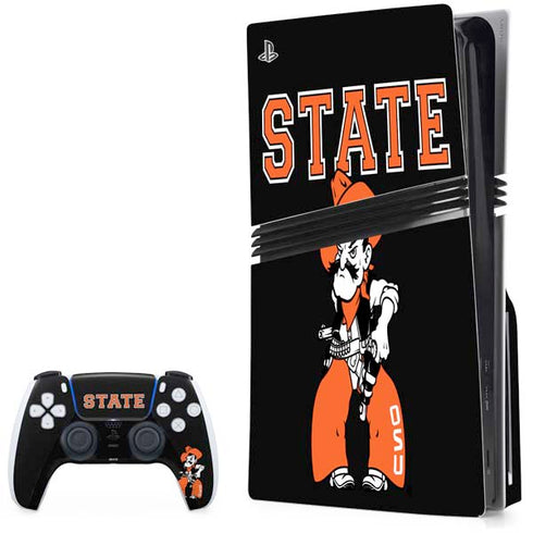 Oklahoma State University OSU Cowboys Orange PlayStation PS5 Skins