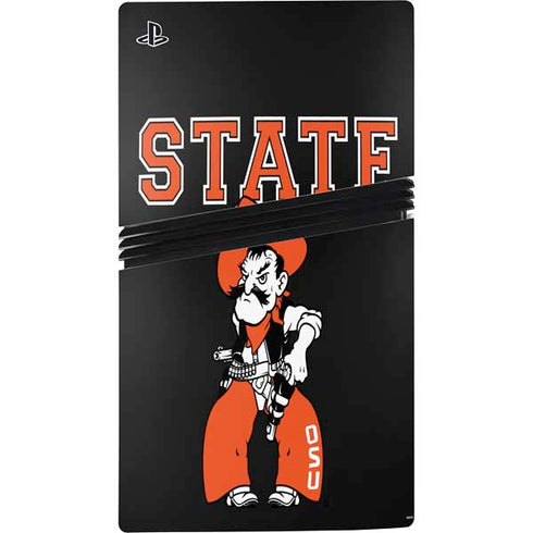 Oklahoma State University OSU Cowboys Orange PS5 Pro Disk Bundle Skin