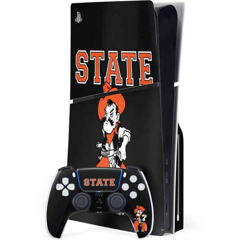 Oklahoma State University OSU Cowboys Orange PlayStation PS5 Skins
