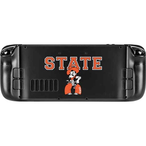 Oklahoma State University OSU Cowboys Orange Steam Deck Handheld Gaming Computer Skin