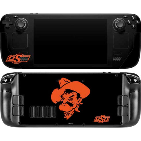 Oklahoma State University OSU Cowboys Steam Deck Handheld Gaming Computer OLED Skin