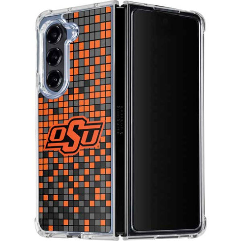 Oklahoma State University OSU Digi Galaxy Z Fold5 5G Clear Case