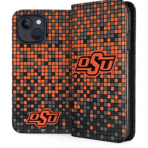 Oklahoma State University OSU Digi iPhone 15 Plus Folio Case