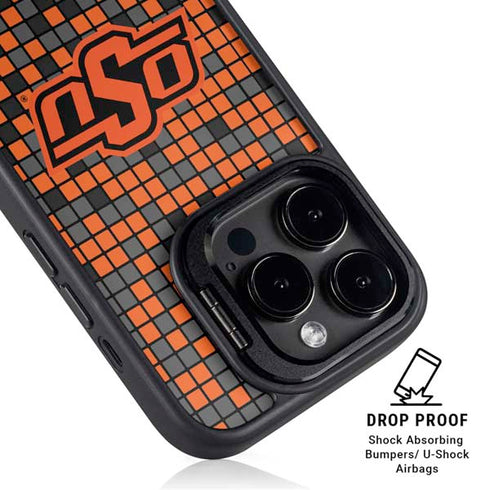Oklahoma State University OSU Digi iPhone 15 Pro Kickstand Case