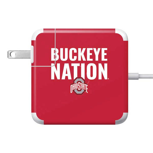 Ohio State University The Ohio State Buckeyes 85W Power Adapter (15 and 17 inch MacBook Pro Charger) Skin