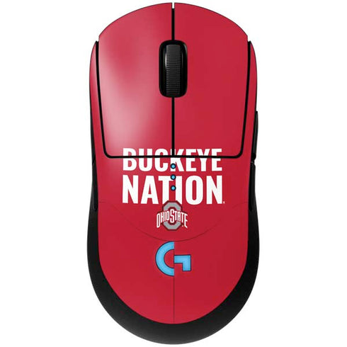Ohio State University The Ohio State Buckeyes G Pro Wireless Gaming Mouse Skin