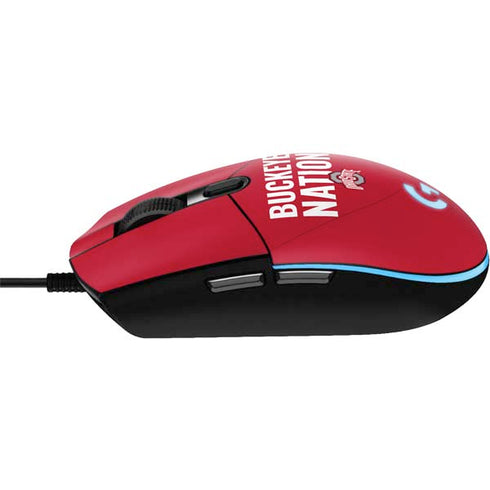 Ohio State University The Ohio State Buckeyes G203 Prodigy RGB Wired Gaming Mouse Skin
