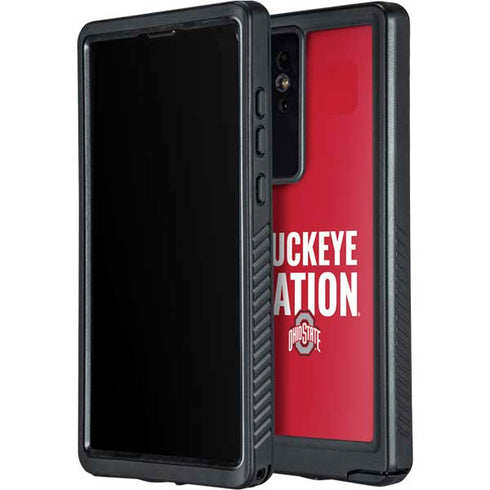 Ohio State University The Ohio State Buckeyes Galaxy S24 Ultra Waterproof Case